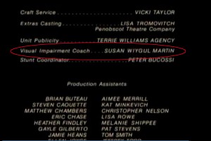 Credits for The Langoliers with my name circled.