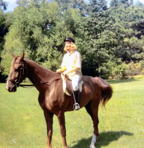 Sue mounted on Bold Buccaneer